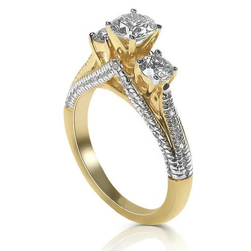 1.35-2.50 CT Round Cut Diamonds - Engagement Ring