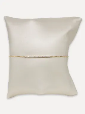 14K Diamond Bar Bracelet