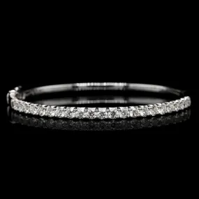 14K White Gold Estate and Diamond Bracelet