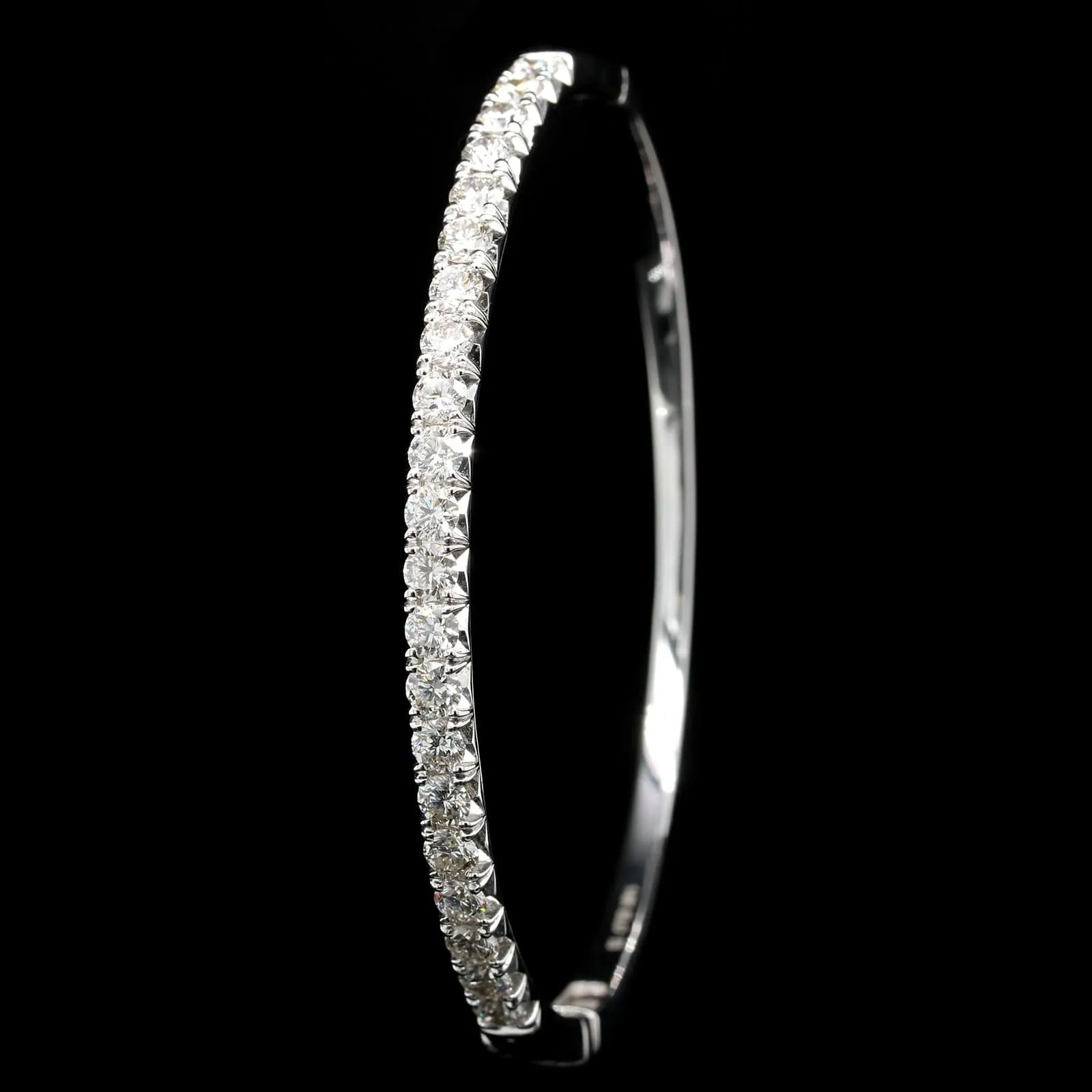 14K White Gold Estate and Diamond Bracelet