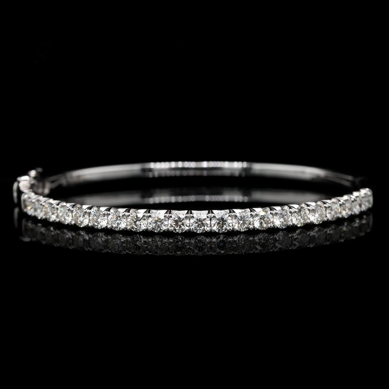 14K White Gold Estate and Diamond Bracelet