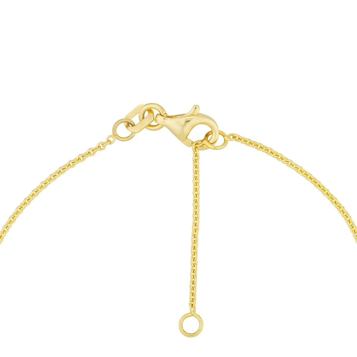 14K Yellow Gold Triple Cross with Diamond Bracelet