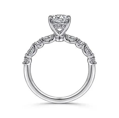 14KW Diamond Engagement Ring w/ 0.46 ctw