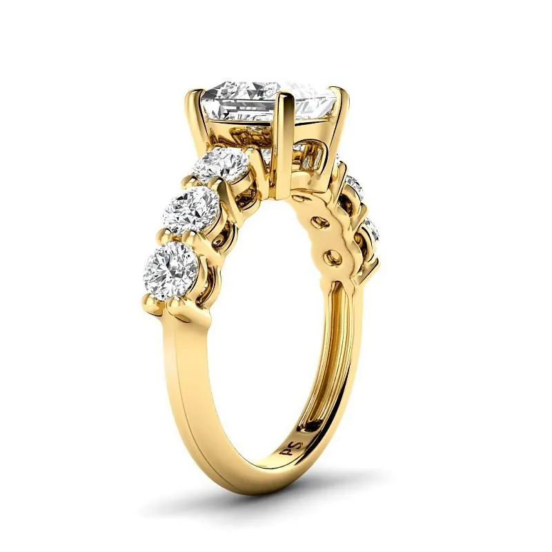 1.50-4.00 CT Round & Princess Cut Lab Grown Diamonds - Engagement Ring