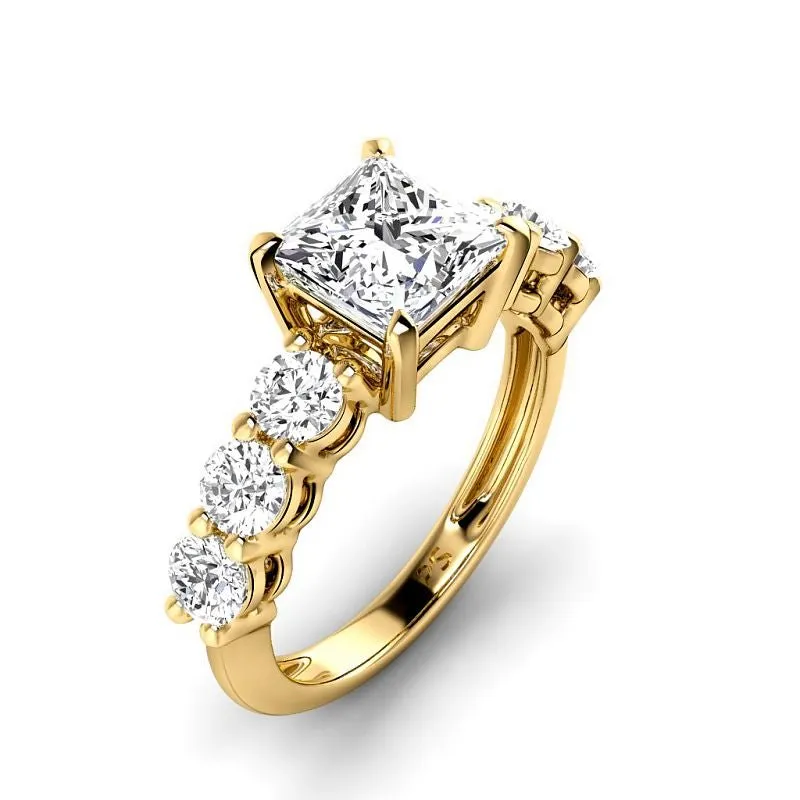 1.50-4.00 CT Round & Princess Cut Lab Grown Diamonds - Engagement Ring