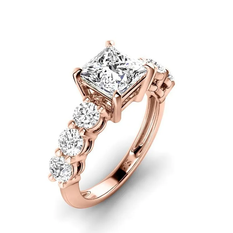 1.50-4.00 CT Round & Princess Cut Lab Grown Diamonds - Engagement Ring