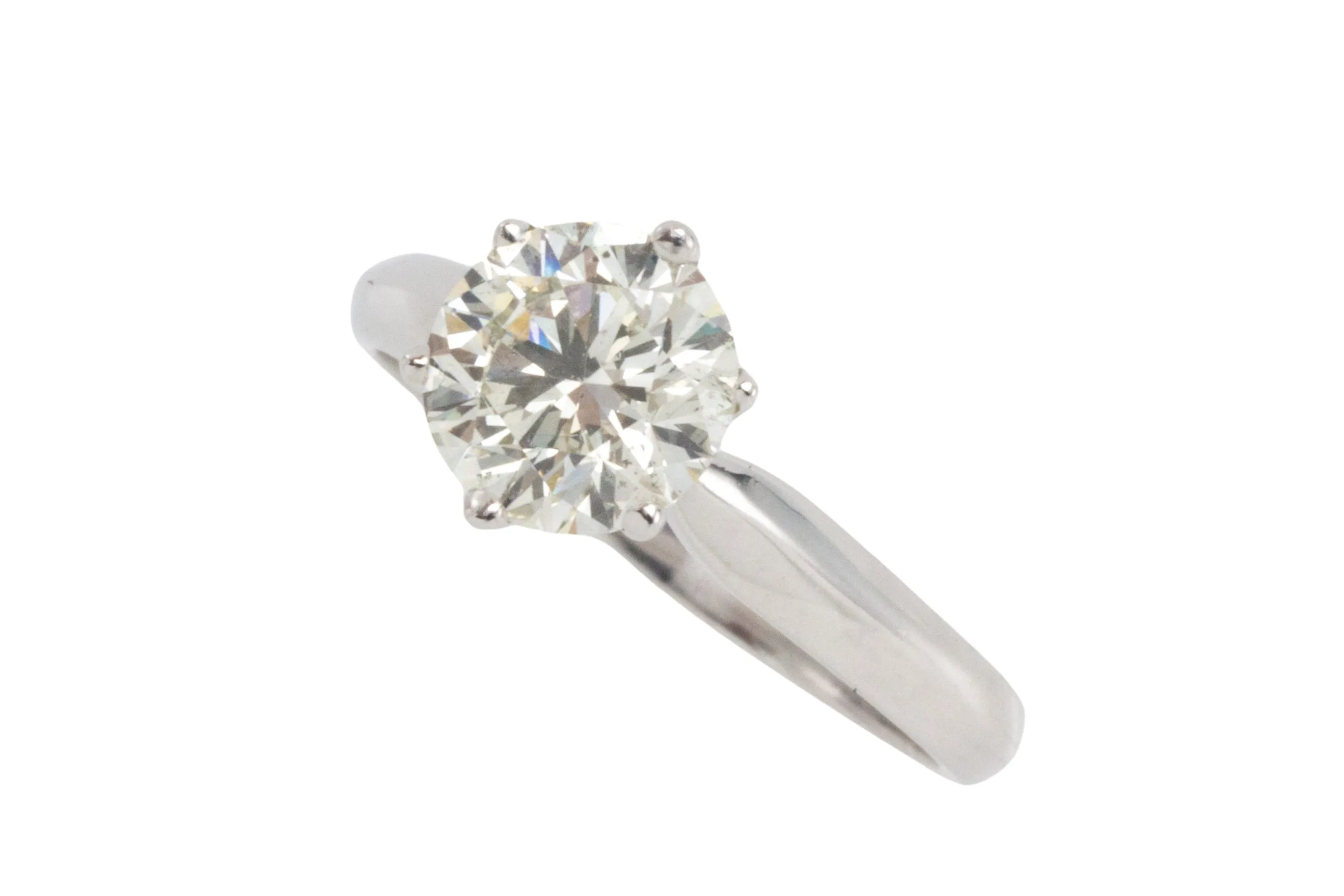 1.50 carat brilliant cut diamond solitaire ring