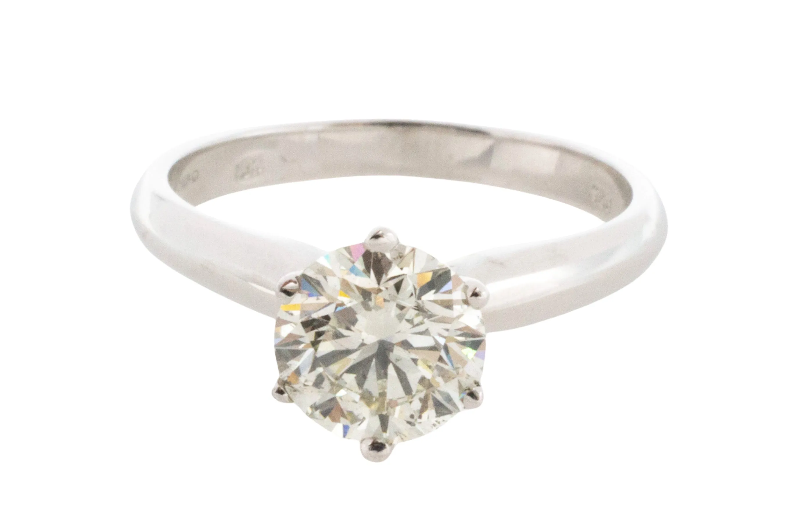 1.50 carat brilliant cut diamond solitaire ring