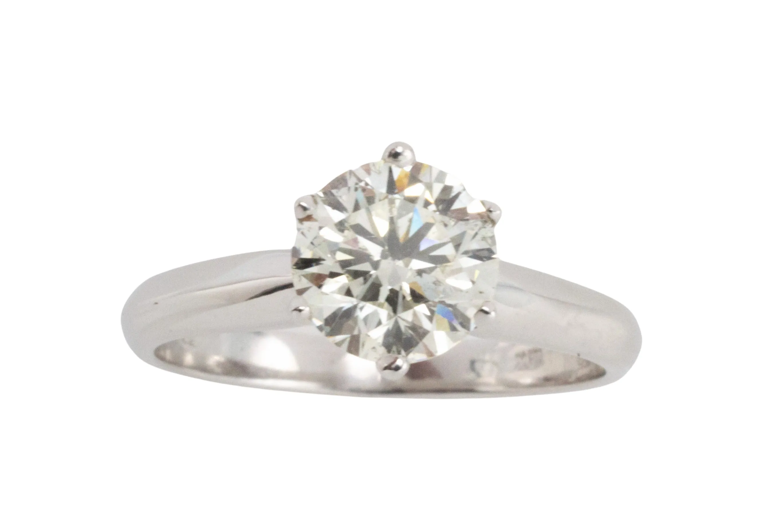 1.50 carat brilliant cut diamond solitaire ring