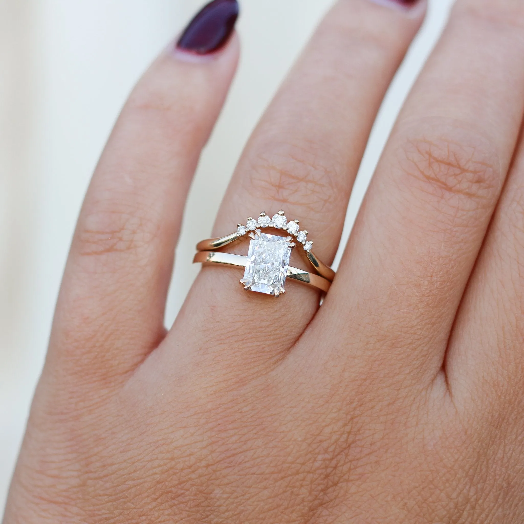 1.52ct Lily Radiant Lab Diamond Ring