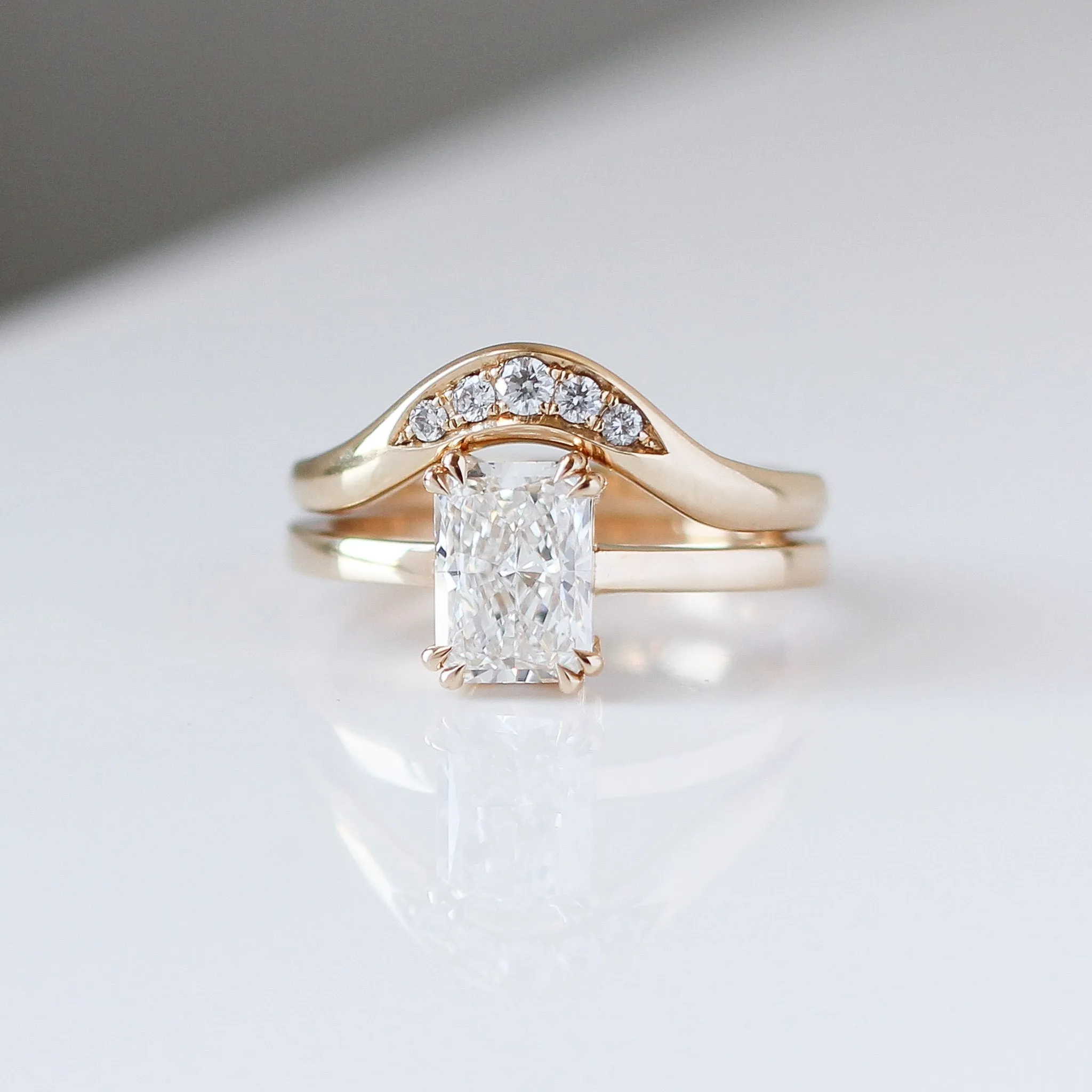 1.52ct Lily Radiant Lab Diamond Ring