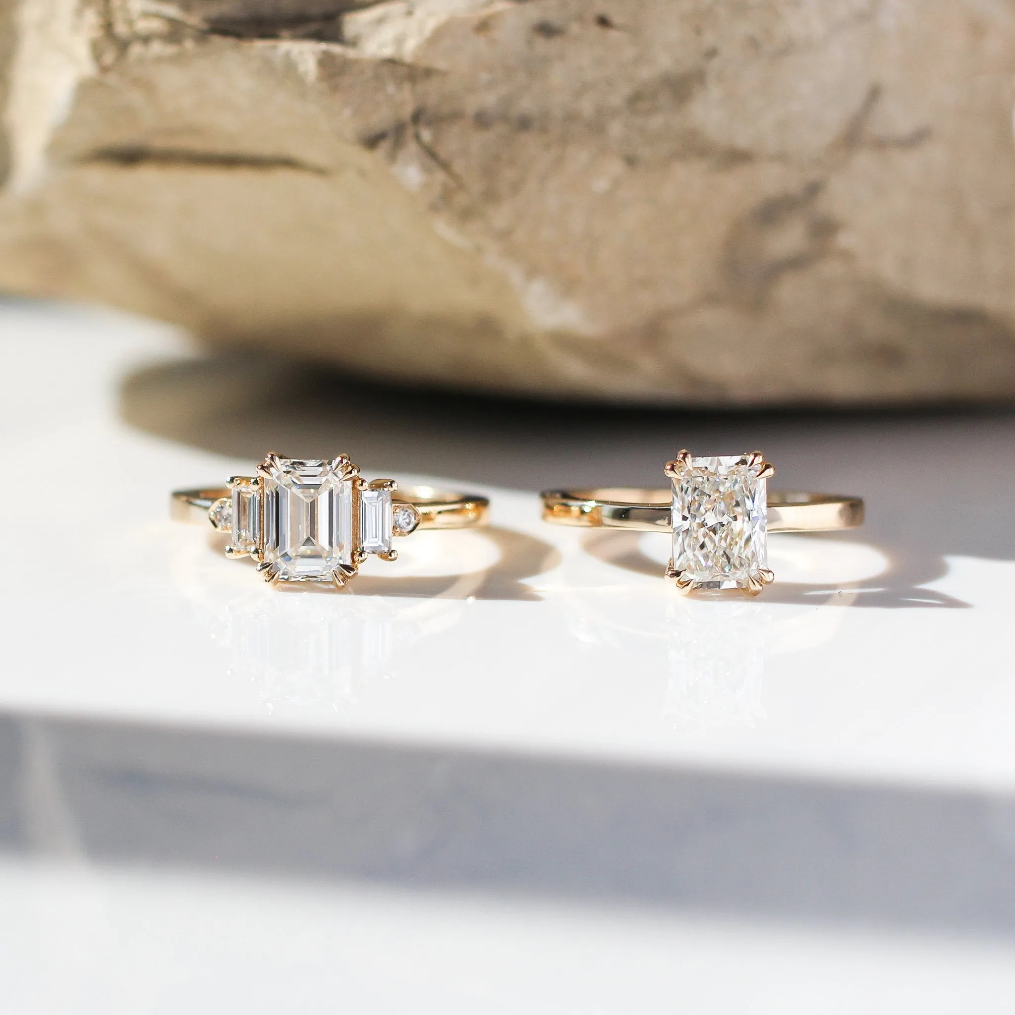 1.52ct Lily Radiant Lab Diamond Ring