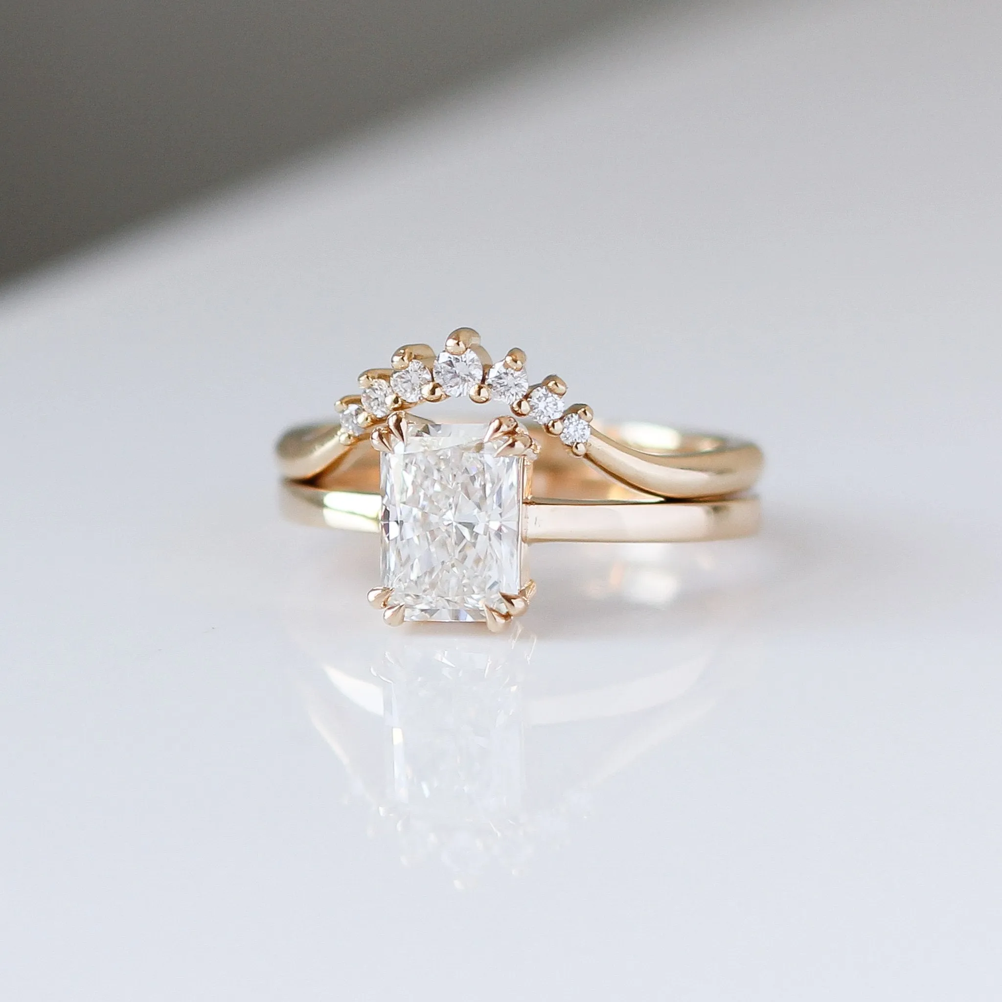 1.52ct Lily Radiant Lab Diamond Ring