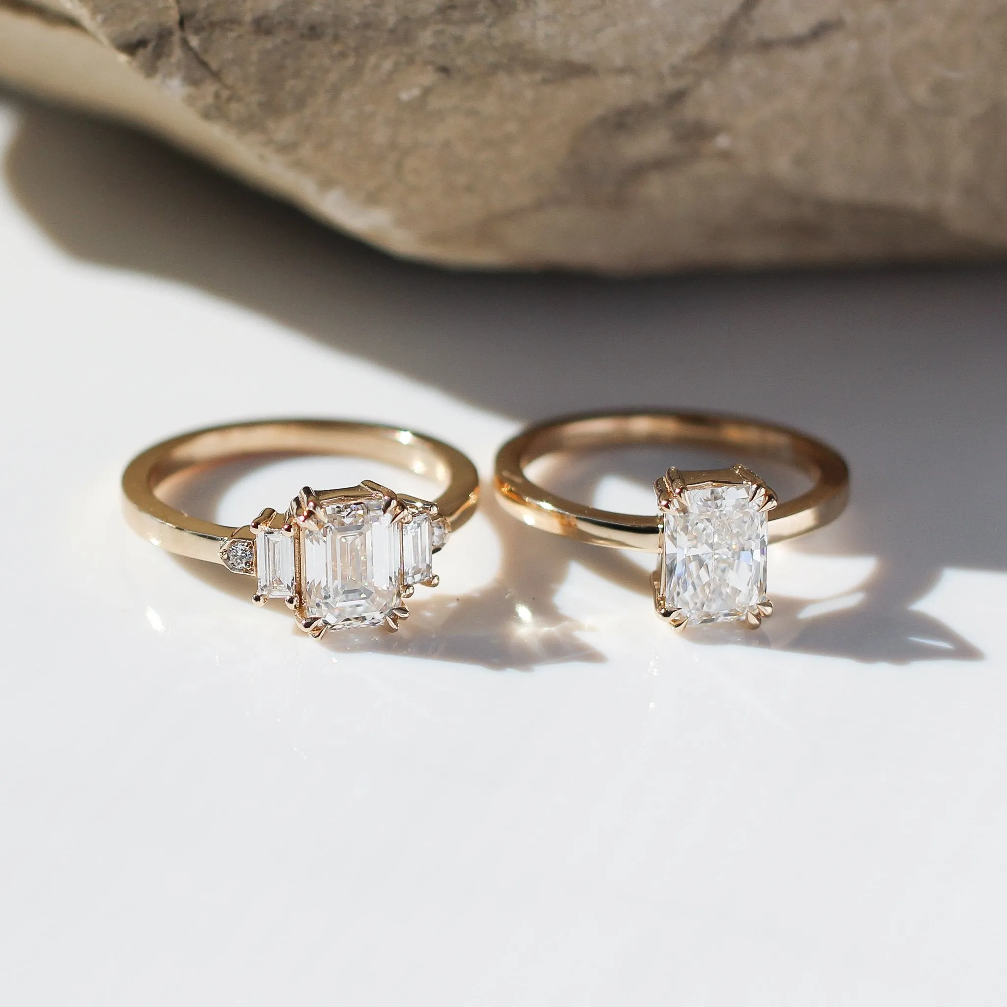 1.52ct Lily Radiant Lab Diamond Ring