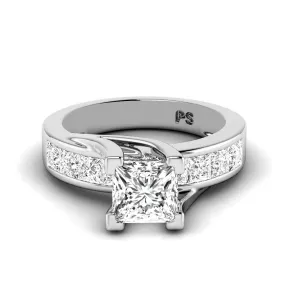 1.55-2.70 CT Princess Cut Diamonds - Engagement Ring