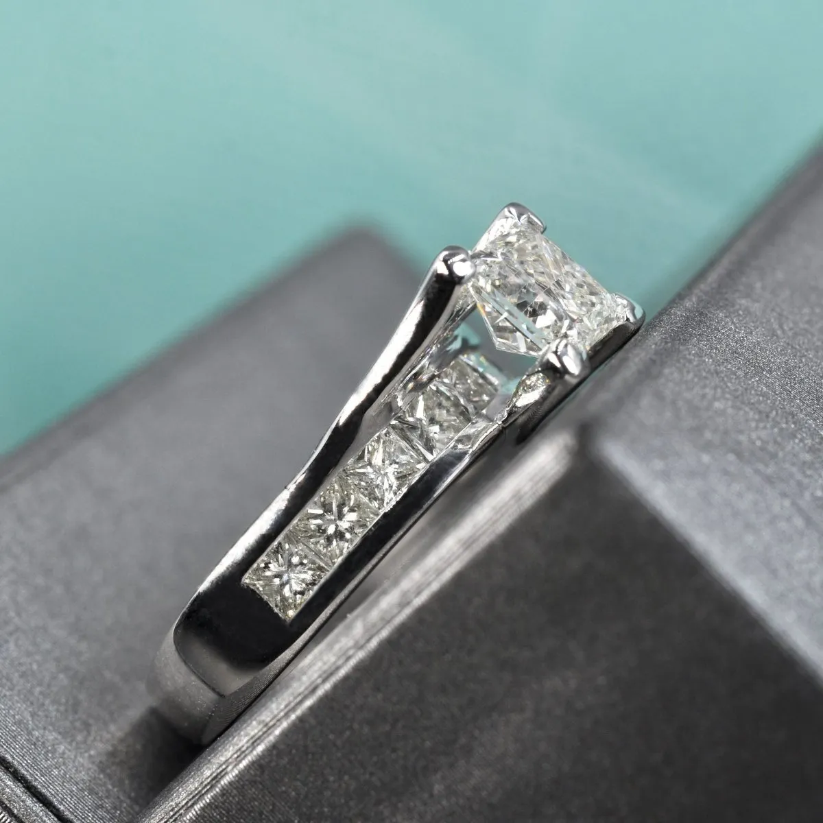 1.55-2.70 CT Princess Cut Diamonds - Engagement Ring