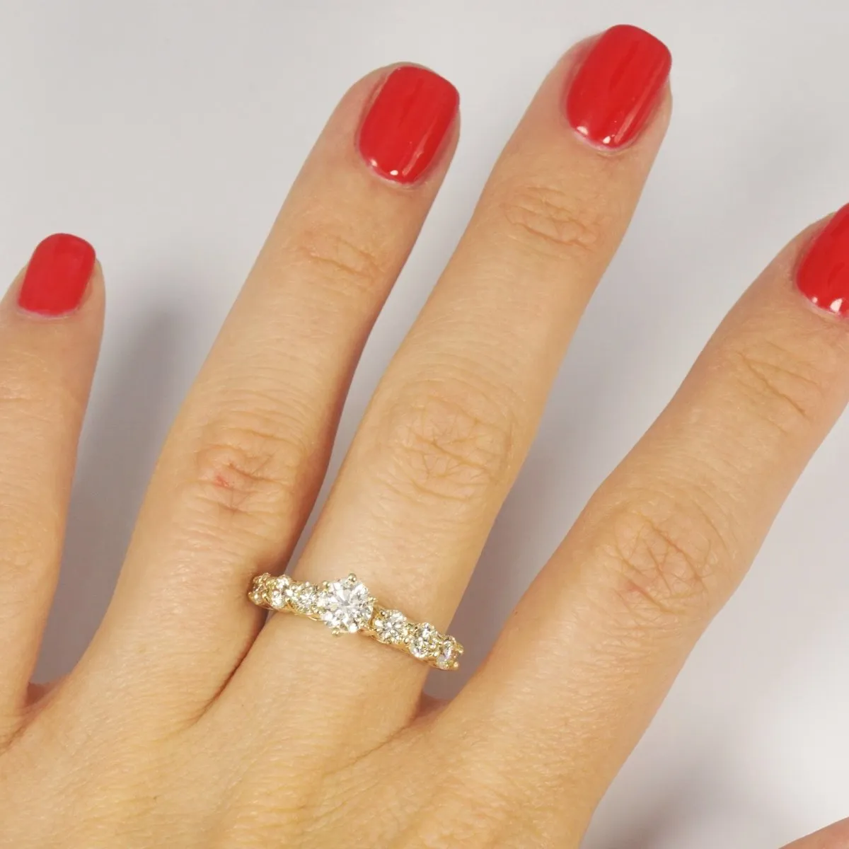1.60 CT Round Cut Diamonds - Engagement Ring