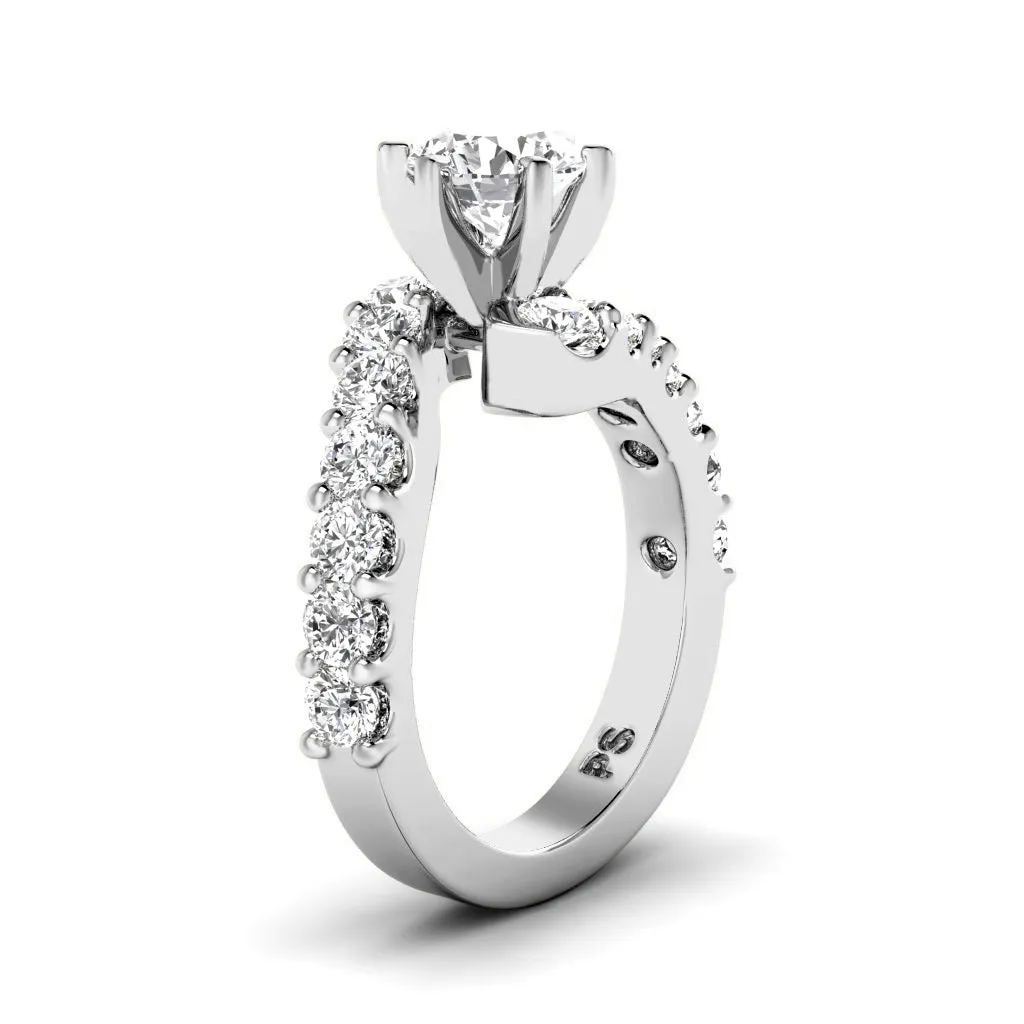 1.80-4.30 CT Round & Emerald Cut Lab Grown Diamonds - Engagement Ring
