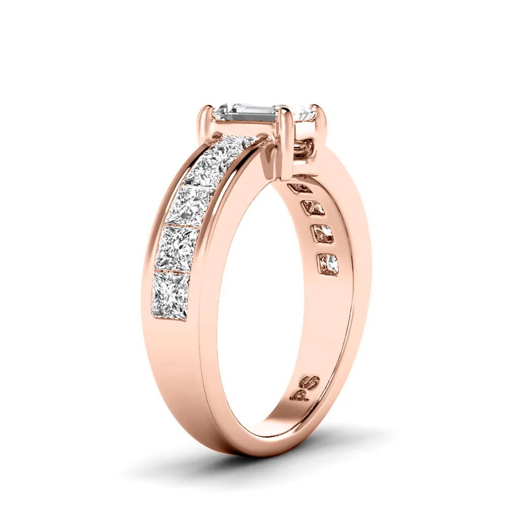1.85-3.00 CT Princess & Emerald Cut Diamonds - Engagement Ring