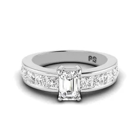 1.85-3.00 CT Princess & Emerald Cut Diamonds - Engagement Ring