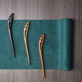 18cm Sandalwood Chinese Hairpin Zan (Shape 17)