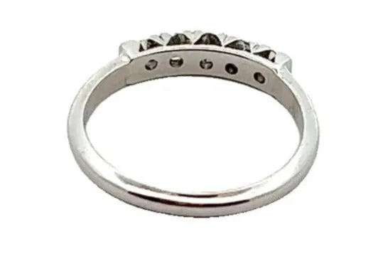 18ct White Gold & Old European Cut Diamond Handmade Ring