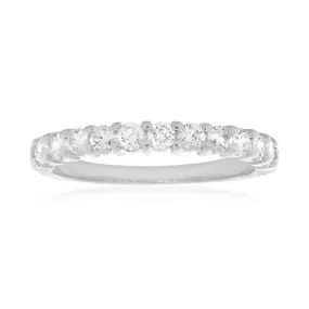 18ct White Gold Ring With 1/2 Carat Diamonds
