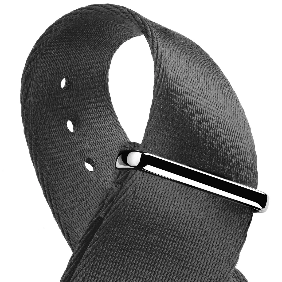 1973 British Military Watch Strap: ARMOURED - Admiralty Grey, Polished