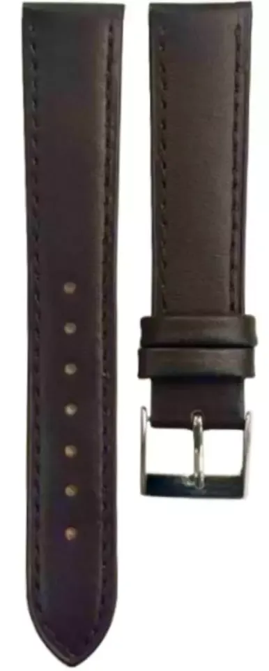 1PC Multi-Color Watch Band Size (20✖18)mm Stitched Plain Leather Strap