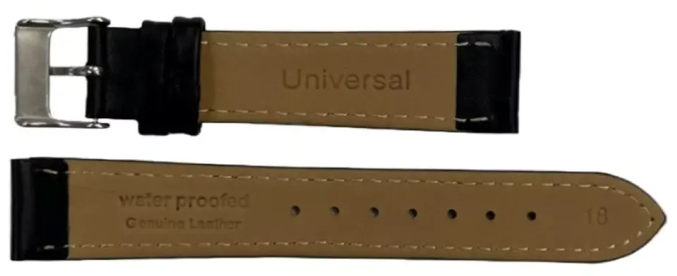 1PC Multi-Color Watch Band Size (20✖18)mm Stitched Plain Leather Strap