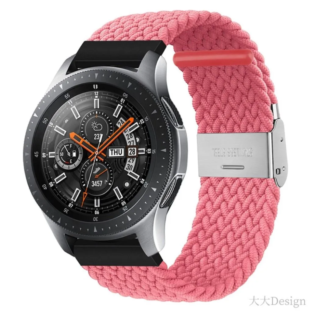 22mm Universal elastic nylon watch strap - Pink