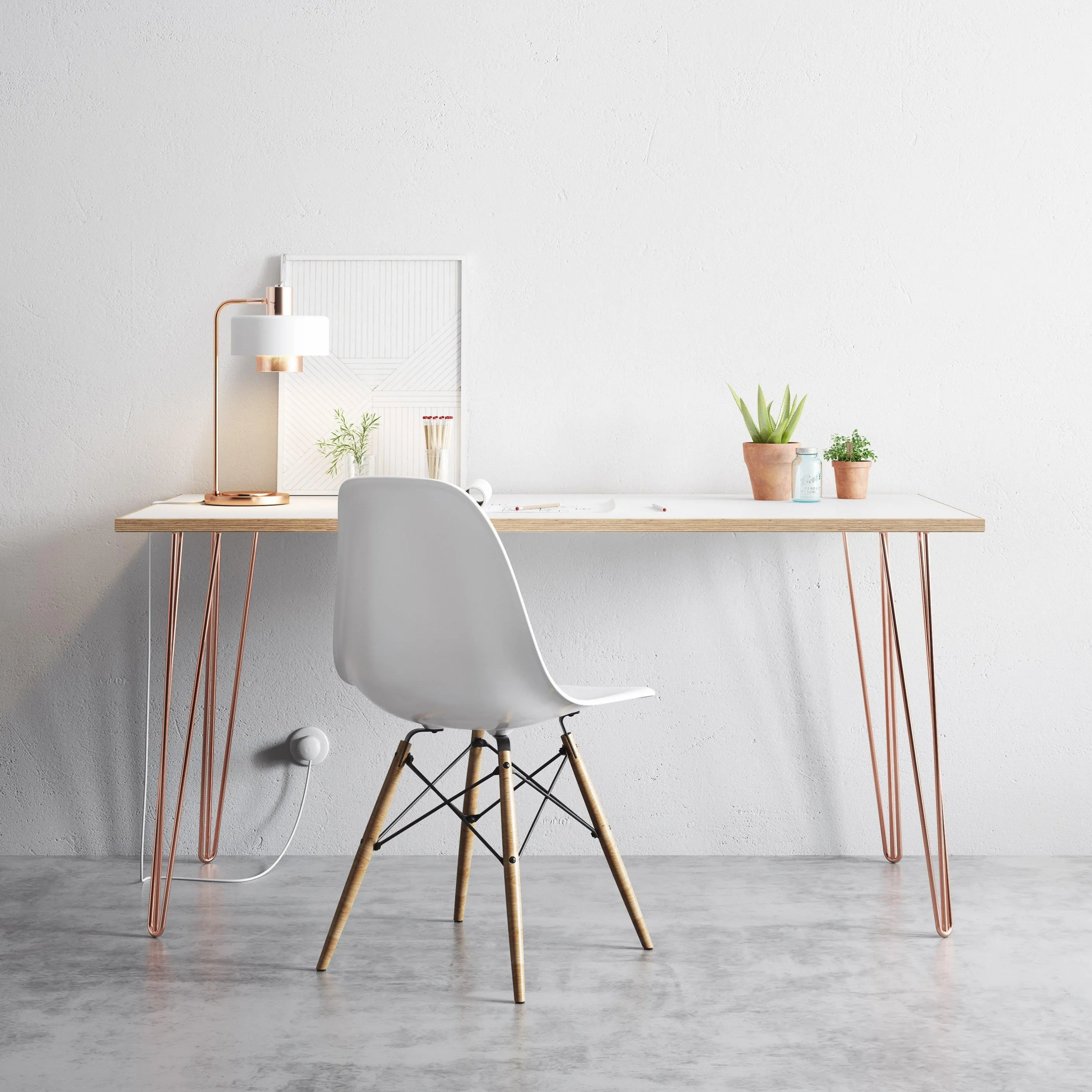 28inch / 71cm - Desk & Dining Table | Hairpin Legs
