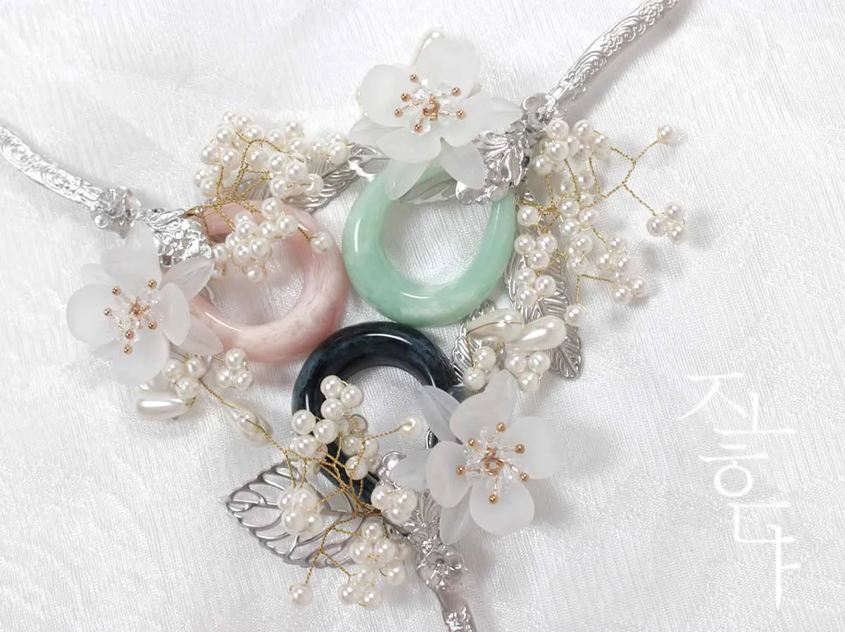 3 Color Gemstone Small Hairpin (3 Colors)