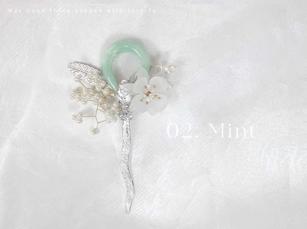 3 Color Gemstone Small Hairpin (3 Colors)