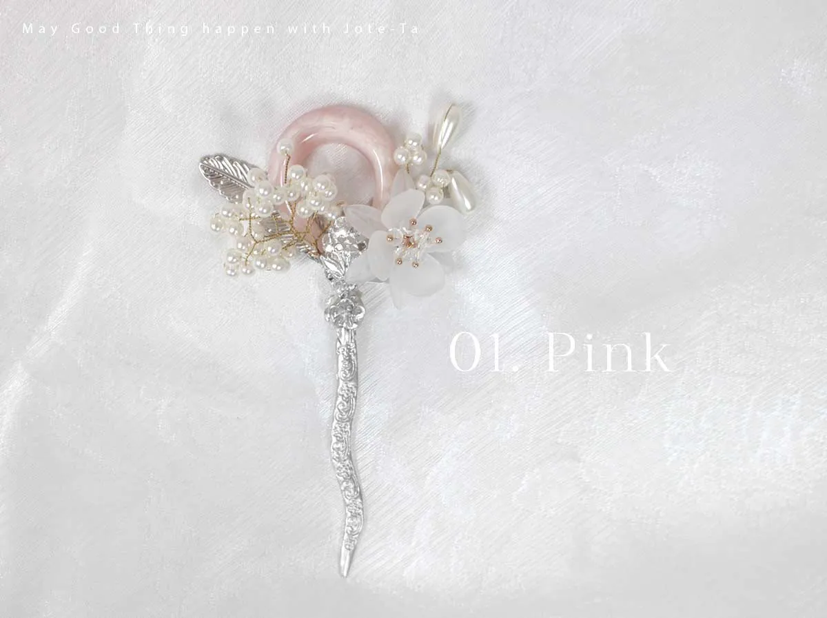 3 Color Gemstone Small Hairpin (3 Colors)