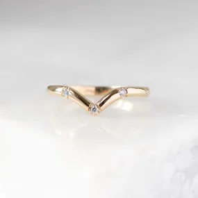 3 Diamond Point Band - made to order