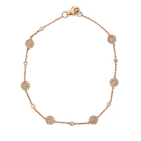 .48ct 14k Rose Gold Diamond Bracelet