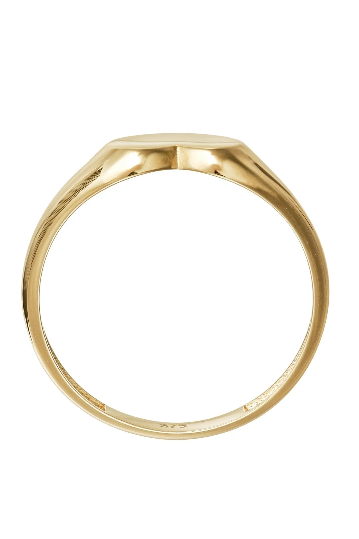 9ct Yellow Gold Heart Signet Ring