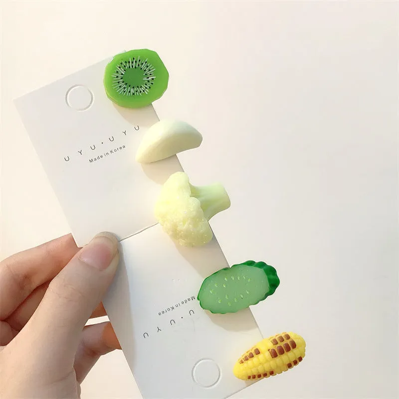 Acrylic Vegetable Girl Hairpin Decoration