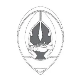 AGV Double Face Rem Corsa R Crown Pad For Motorcycle Helmet - Black