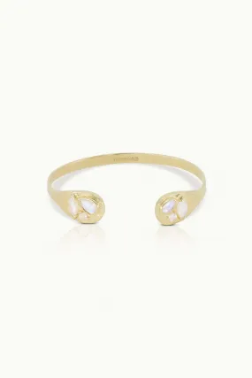 Alessia Moonstone Gold Cuff