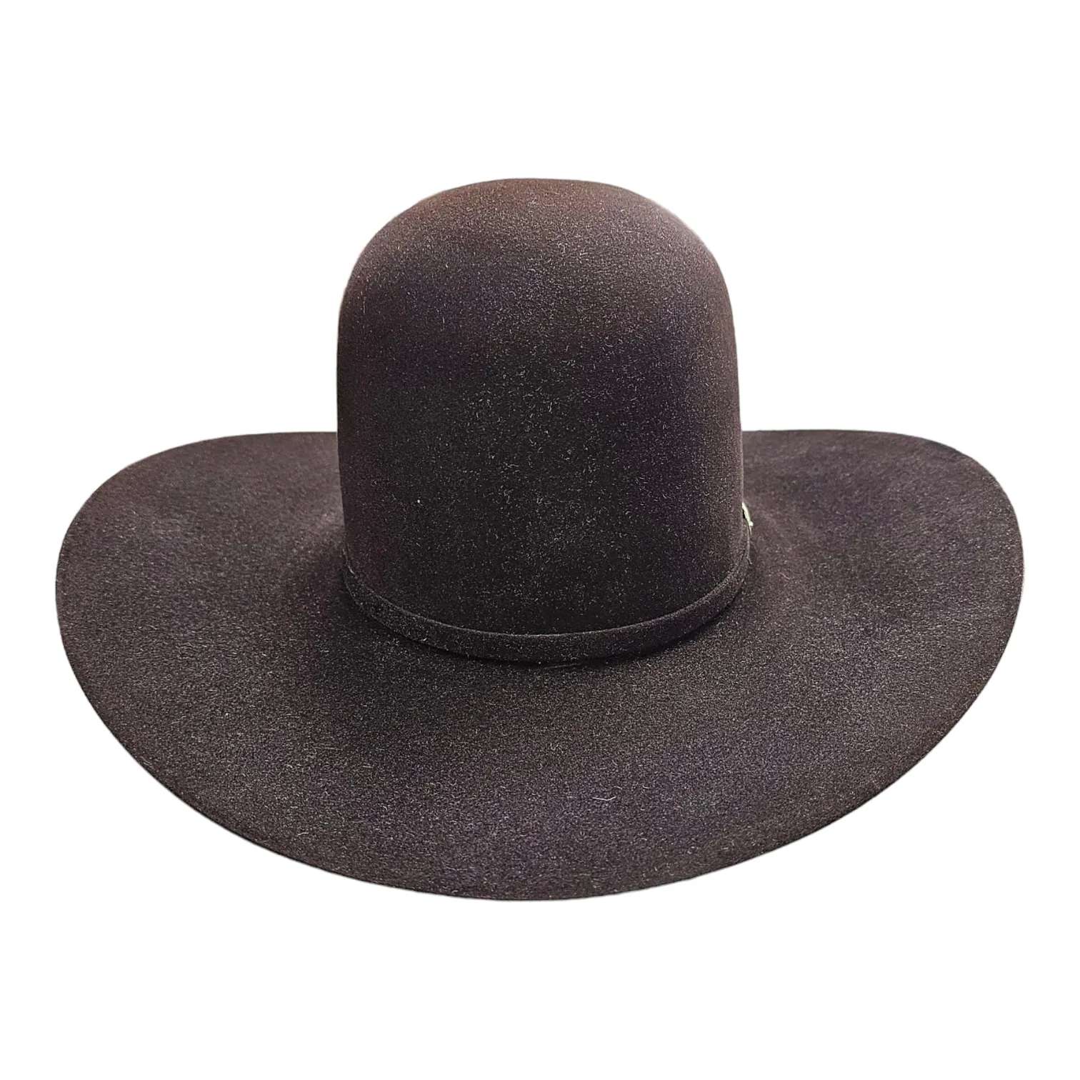 American Hat Co. - 40X Black Cherry Felt Cowboy Hat - Open Crown - 4 1/4" Brim