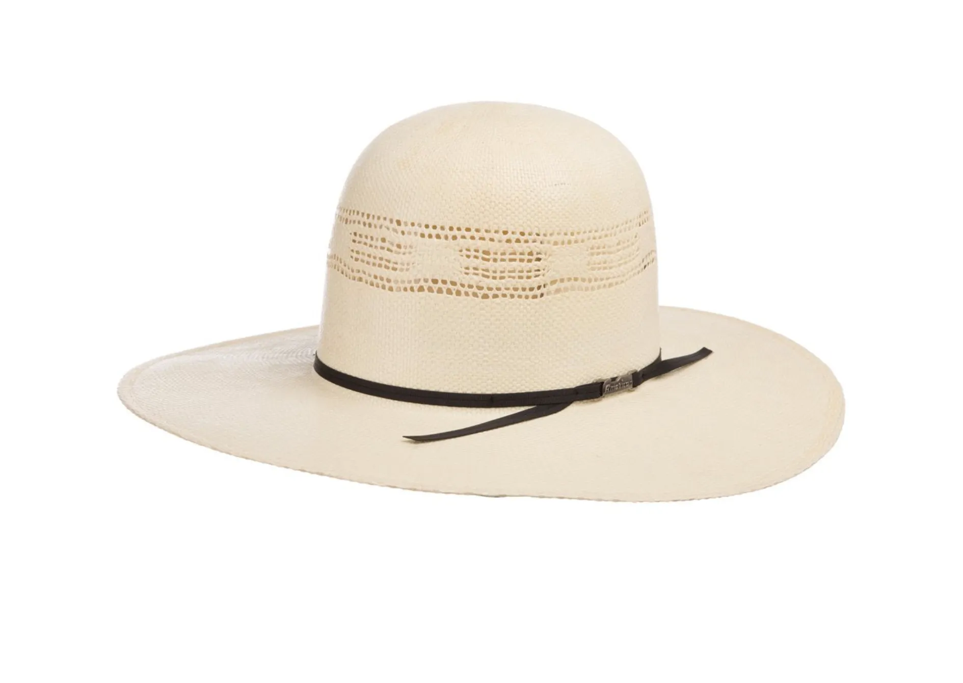 American Hat Company -  Open Crown; 4 1/4" Brim - 650 2CBLK
