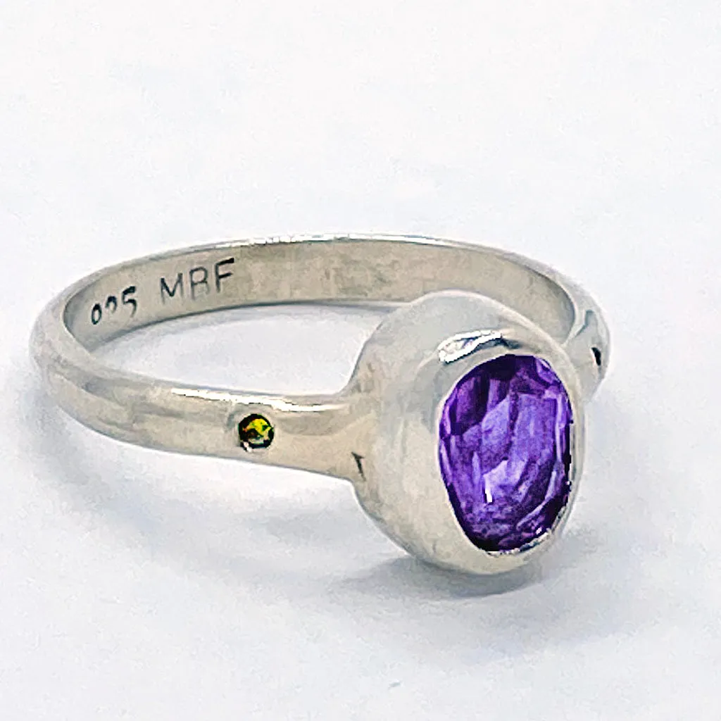 Amethyst & Citrine Ring (size 9)