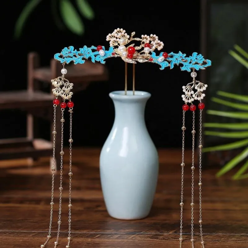 Ancient Style Super Fairy Hanfu Tassel Hairpin Hair Crown Hair Accessories Complete Set