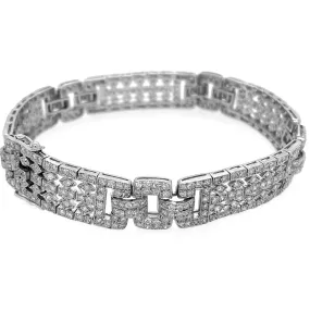 Antique Link Diamond Bracelet
