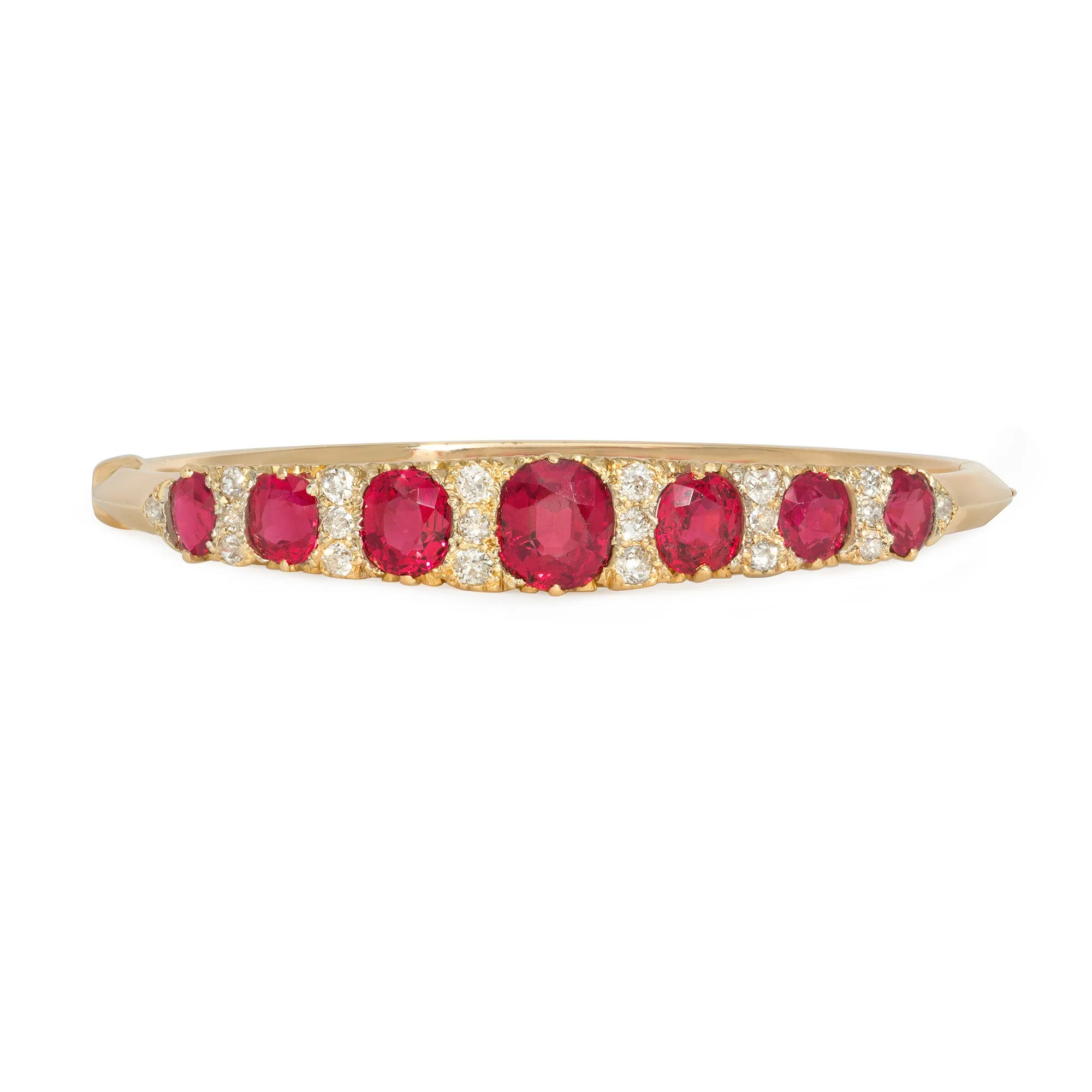 Antique spinel and diamond bracelet