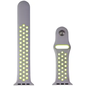 Apple 42mm Nike Band for Apple Watch 38/40/41mm - Flat Silver/Yellow (M/L Only)