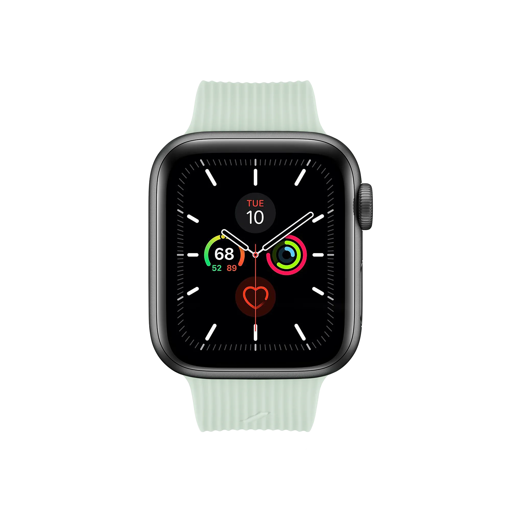 Apple Watch (38/40/SE/41/42mm) Native Union Curve Strap Sage Silikone Rem - Grøn