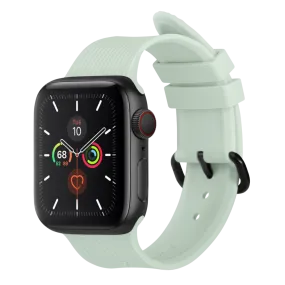 Apple Watch (38/40/SE/41/42mm) Native Union Curve Strap Sage Silikone Rem - Grøn